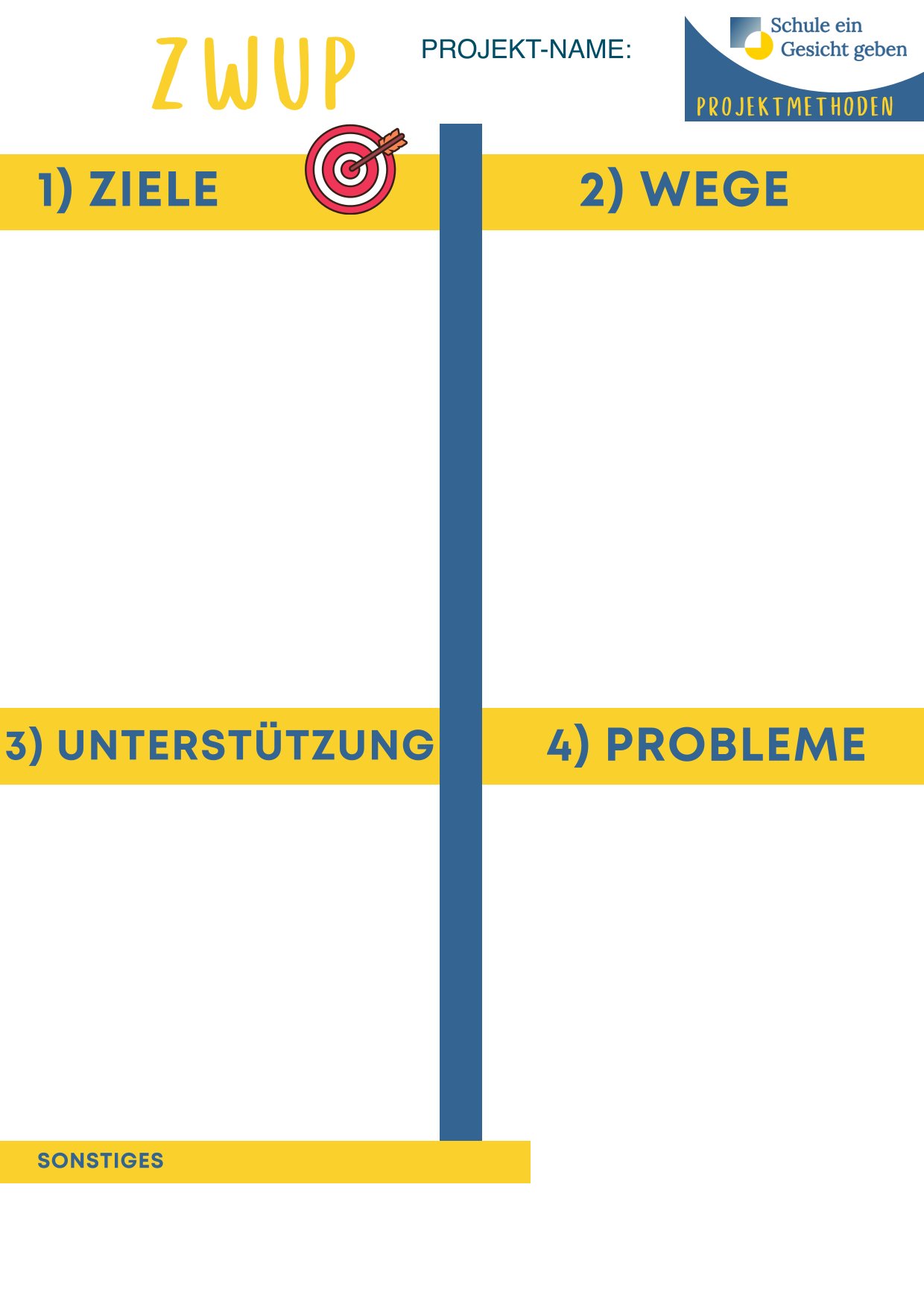 Methode für die Planung von Projekten im Schülerrat Schülervertretung