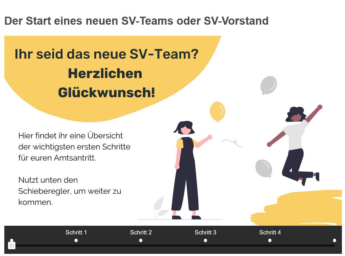 Amtsantritt Start Schuljahr SV
