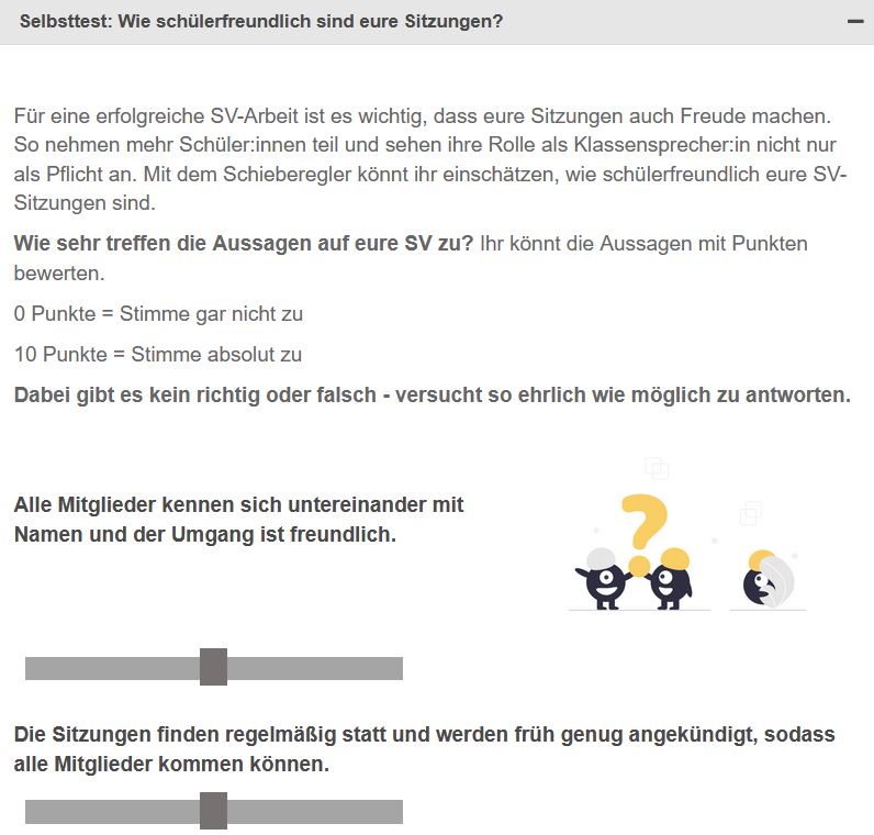 Sitzungen Test SV